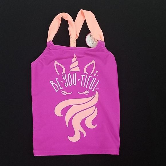 Justice Girl's Two Piece Unicorn Swimsuit - Picture 3 of 6